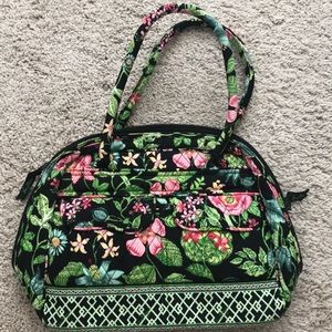 Bowler bag large purse in Botanica floral